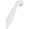 Ekena Millwork 3-in. W x 6-in. D x 10-in. H Baker Architectural Grade PVC Knee Brace BRCP03X06X10BKR - alternate 2